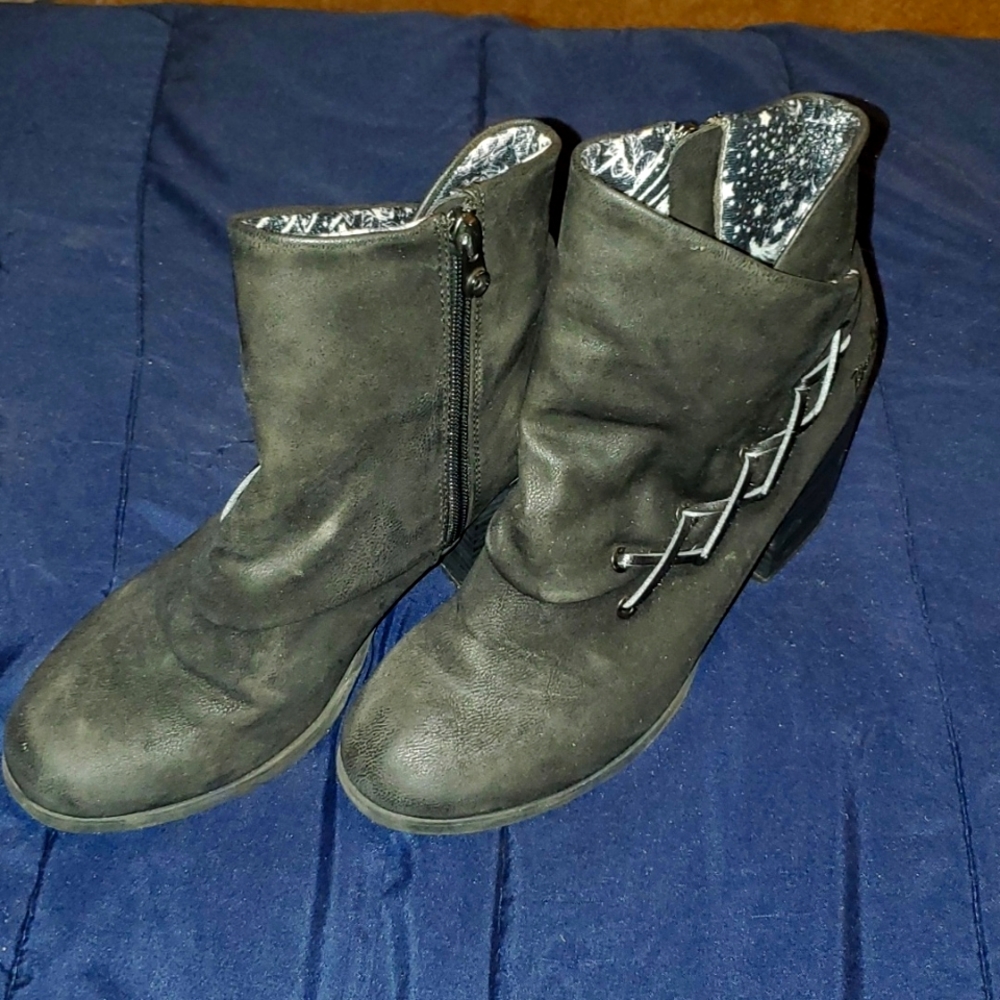 Blowfish Black Platform Heels - Size 8